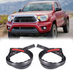 Fitfoyo 653998400415 2pcs Roof Molding Drip Weatherstrip Car Moulding Trim Seal Kit Fit Black
