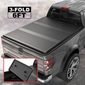 50701m042546w-c5 Fitmotor 6ft Bed Truck Tonneau Cover For 2005-2024 Nissan Frontier Tri-fold Waterproof