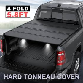 Fitmotor 50701m4220102c5 5.8ft Bed Tonneau Cover For 2014-2017 2018 Gmc Sierra Chevy Silverado 4 Fold