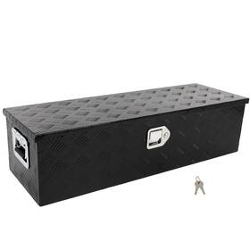 Fl1091185317675511t Flatroad 39 Inch X13 X10 Pickup Truck Trunk Bed Tool Box Trailer Storage Lock Aluminum Black