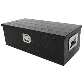 Flatroad Fl1110479917675111t 30 Inch Truck Bed Trailer Underbody Aluminum Tool Box Tote Storage Black Pickup Rv