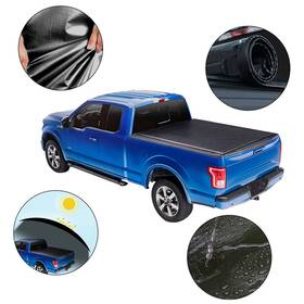 Fl15203cp259s Flatroad Tonneau Cover Truck Bed 6.5ft For 04-08 Ford F150 Soft Roll-up Retractable
