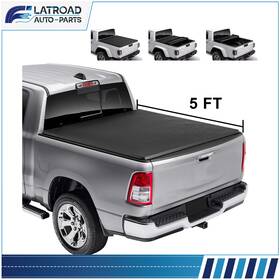 Fl154189road Flatroad 5ft Tonneau Cover Soft Tri-fold For 2005-24 Nissan Frontier 09-12 Suzuki Equator