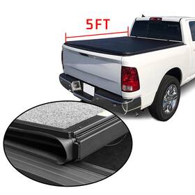 Fl16232300at Flatroad Soft Tri-fold Truck Bed Tonneau Cover Fits Nissan Frontier 2005-21 5ft