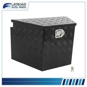 Fl183182road Flatroad 31 Inch X19 X18 Black Aluminum Tool Box Truck Storage Trunk Trailer Tongue With Lock