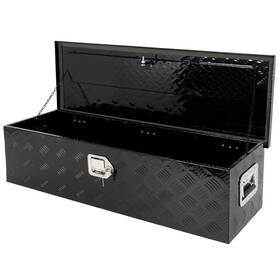 Fla184tr779oa Flatroad 39 Inch 13 10 Black Aluminum Pickup Truck Trunk Bed Tool Box Trailer Storage