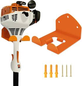 Flexi Rods 784624635113 Garage Organizer Wall Hanger - Garden Tool Rack For Grass 1 Bracket Orange