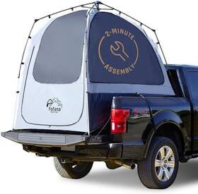 Eb-fo-007 Fofana Truck Bed Tent Pop-up - Mid-size Gray Quick Setup 2-person