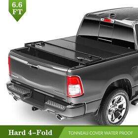 Ig16480533g For 15-19 Silverado Sierra 6.6ft Quad-fold Tonneau Cover Solid Hard 6foot7.2 Bed