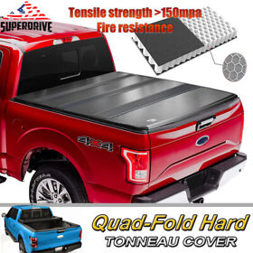 Ft028 For 2004-2012 Gmc Canyon 6 Ft 74inch Truck Bed Lock Hard Four-fold Tonneau Cover