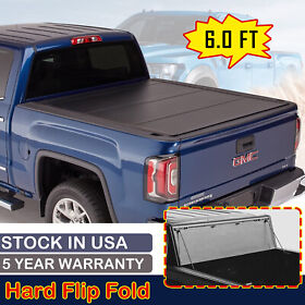 G0023-lt08 For 2019-2021 Ford Ranger Tonneau Cover 6ft Hard Flip Folding Truck Bed
