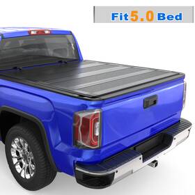 M042163c4 Forceauto 5ft 4-fold Frp Pp Hard Tonneau Cover Bed For 19-2024 Ford Ranger Flush-mount 5 Inch