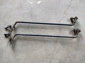 1c3z-9927726-aa Ford Truck Bed Rear Fender Support Brace Set Of 2 With Bolts 02-10 Super Duty