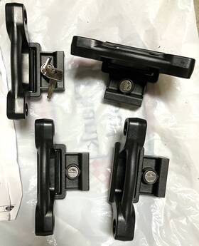 Hl3j-992 Ford F-150 2015-2024 Truck Bed Accessory Boxlink Tie Down Cleats With Keys - U-1
