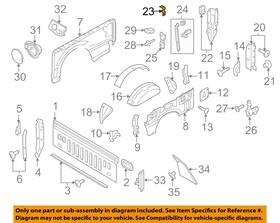 Hc3z9928487a Ford Oem 17-22 F-250 Super Duty-corner Reinf Bracket