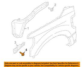 W717697s439 Ford Oem 17-23 F-150 Lightning Inner Components-lower Tie Bar Screw