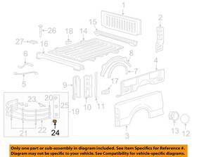 Yl3z84286a54aa Ford Oem 04-10 Explorer Sport Trac Floor-lock Pin Bushing