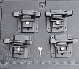 Seat-at993x-hl3j9927740ad Ford Oem Box Tie Down Truck Bed Cleats Locking Set For 15-25 F-150 F-250