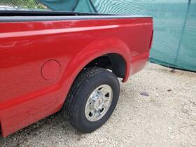 155-01165c Ford Truck 2008 2009 2010 F250 Oem F1 Vermillion Red Bare Small Dings Pickup Bed Box
