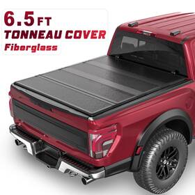 120sc204224302 Freeauto 6.5ft 4fold Frp Hard Tonneau Cover For 07-13 Chevy Silverado Sierra 1500 2500hd