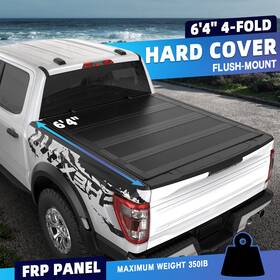 120sc2042365 Freeauto Frp Pp Solid Tonneau Cover Bed 6ft4ftft For 09-2018 Dodge Ram 1500 10-24 2500 4fold