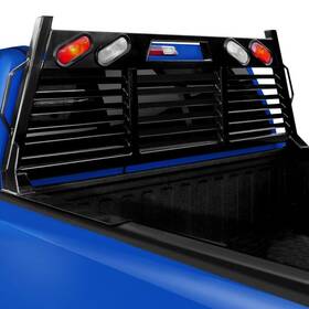 110-10-4008 Frontier Truck Gear For Ford F-150 04-22 Heavy Duty Lighted Fully Louvered Headache Rack
