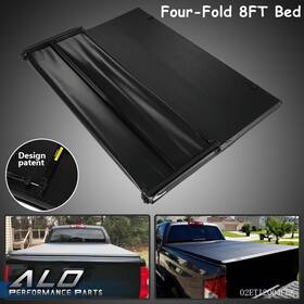 Alo595993 G-plus Four-fold Tonneau Cover 8ft Long Bed Fit For 14-21 Toyota Tundra Lock