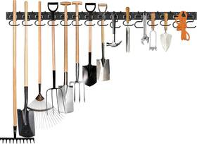 G013 Garlwolex 714855180618 51 Inch Garden Tool Organizer Wall Mount With Non-slip 3pack Us Black