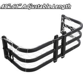 Garvee 629831935604 Truck Bed Extender 48-61 Inch Adjustable Aluminum Tailgate Cargo Extension