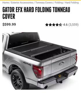 Gc24029 Gator Covers Blem Efx Hard Tri-fold Tonneau Cover Fits 2021-2025 Ford F-150 5ft7 Inch Bed