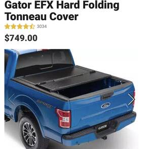 Gator - Undercover 841653161973 Efx Hard Tri-fold Tonneau Cover Fits 2019-2022 Ram 1500 6ft4ft No Rb Or Mftg