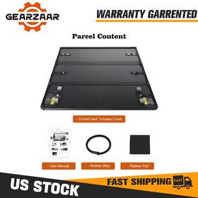 8260918 Gearzaar 5ft Hard Tri-fold Tonneau Cover Truck Bed For 2016-2023 Toyota Tacoma N
