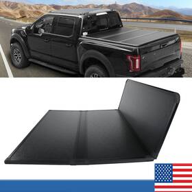 9838435 Gearzaar 5ft Hard Tri-fold Tonneau Cover Truck Bed For 2024-2025 Toyota Tacoma Waterproof