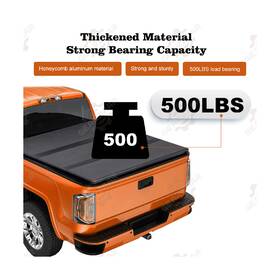 H-cp39909 Gearzaar Assh1a Hard Tri-fold Tonneau Cover For 1993-2004 Ranger 6ft Folding Bed Pickup Truck #