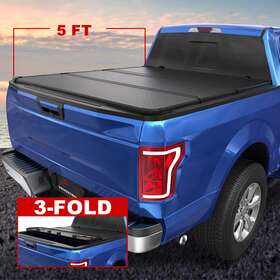 M042103a Gearzaar 5ft Tri-fold Hard Truck Bed Tonneau Cover For 2019-2023 Ford Ranger Waterproof