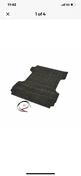 19333195 General Motors 2015-2022 Colorado Canyon 6ft 2 Inch Carpeted Bed Mat Gray Genuine Oem Gm