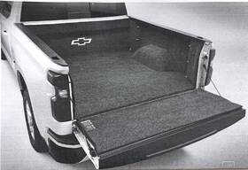 84655118 General Motors 2019-2022 Chevrolet Silverado 1500 Short Box Bed Rug Gray / Ebony Oem