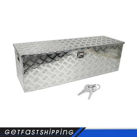 Jj0916 Getfastshipping 48 Inch X15 X-large Aluminum Pickup Truck Bed Tool Box Trailer Storage Lock& Key