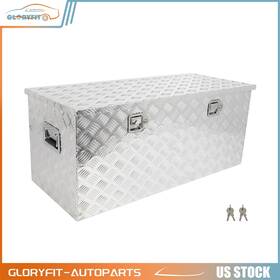 Gloryfit-autoparts Glo183po3d16164 44 Inch 18 Storage Tool Box With 2x Lift Air Rod For Trailer Garage Domestic