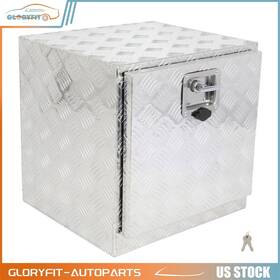 Gloryfit-autoparts Glo183po3d21169 18 Inch X 17 X18 Storage Tool Box With 2x Chain For Truck Trailer Garage Domestic