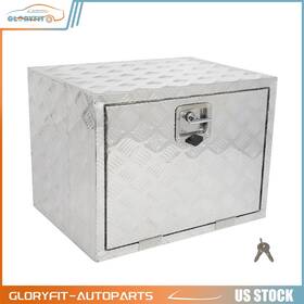 Glo183po3d27175 Gloryfit-autoparts 24 Inch X18 Storage Tool Box With 2x Chain For Truck Trailer Garage Domestic