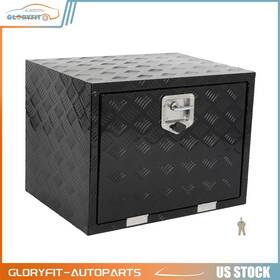Glo183po3d28176 Gloryfit-autoparts 24 Inch X18 Storage Tool Box With 2x Chain For Truck Trailer Garage Domestic