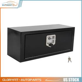 Glo183po3d55203 Gloryfit-autoparts 27.75 Inch 10.5 10 Storage Tool Box With 2x Chain For Truck Trailer Garage Domestic