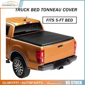 Go167ly794n37 Gloryfit-autoparts For 15-22 Canyon/colorado 5 Ft Short Bed Soft Top Folding Tri-fold Tonneau Cover