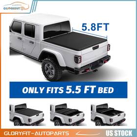 Gopt152df263308 Gloryfit-autoparts 5.8 Ft For 19-24 Chevy Silverado/gmc Sierra 1500 Tonneau Cover Soft Tri-fold
