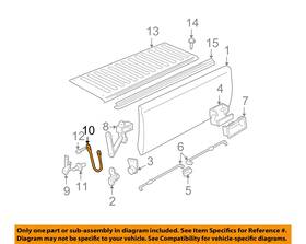 19244993 Gm Oem Tail Gate Tailgate Hatch-check Cable Strap