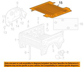 84050997 Gm Oem 19-23 Silverado 1500 Ld Pick Up Box Box-mat