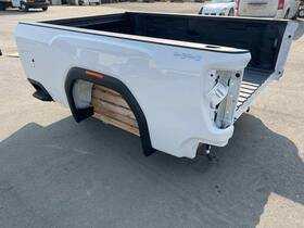84702900 Gmc 20-22 Sierra 2500 Nto White 8ft Pickup Box Bed Assembly With Spray In Bedliner