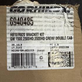 6940485 Go Rhino 887753621818 Rb10 / Rb20 Brackets Mild Steel Textured Black