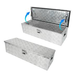 G55401w-g Goodqualitycarparts 39 Inch X13 X10 Chrome Aluminum Pickup Truck Trunk Bed Tool Box Trailer Storage Lock